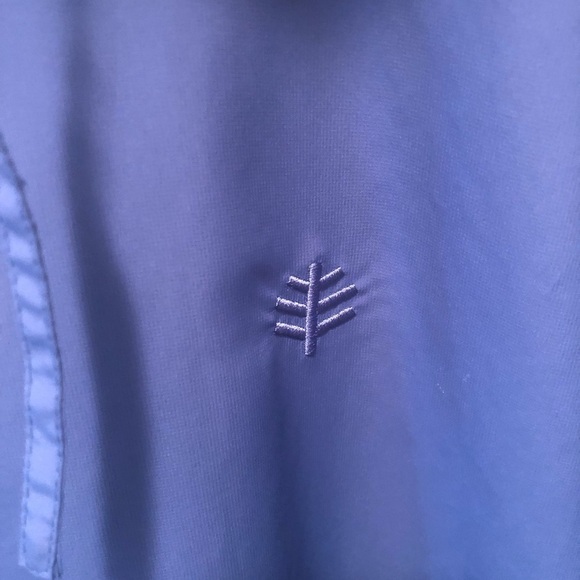 Coolibar Full Zip Lightweight Hoodie Jacket Blue  Sz M UPF 50+ Sun Protection - Picture 5 of 5